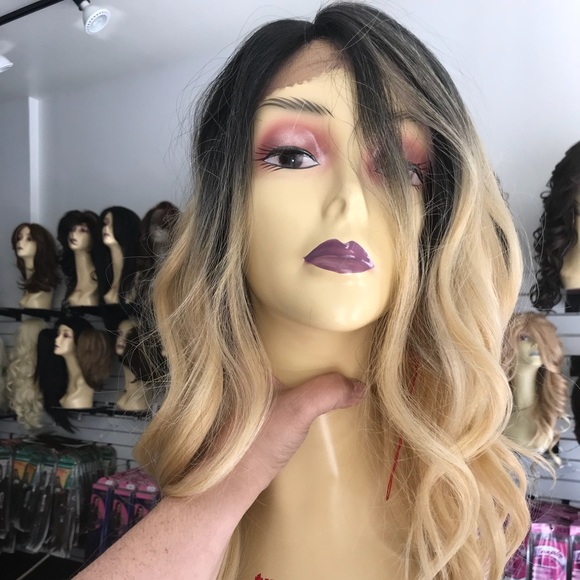 Accessories - Free Wig Cap Ombré Blonde Human hair Blende Lace